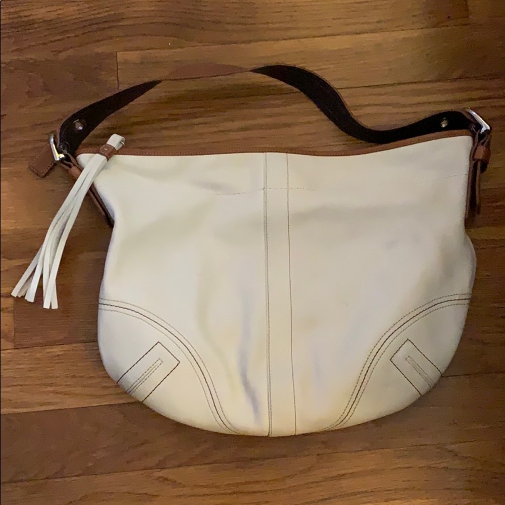 Coach White Leather Hobo bag